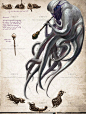 克苏鲁神话怪物图集 创意怪兽 欧风游戏骑宠概念设定参考素材6177-淘宝网