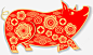 卡通红色唯美剪纸猪矢量图 元素 免抠png 设计图片 免费下载 页面网页 平面电商 创意素材