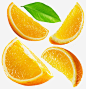 橙色香甜水果切碎的奉节脐橙实物免抠png素材_新图网ixintu.com