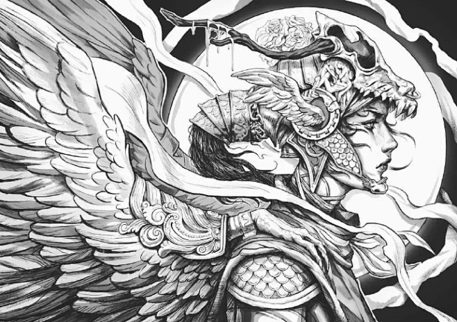 印度尼西亚自由插画师nickfilbert是一位高颜值酷酷的小哥善于用针管