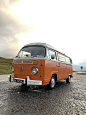 orange Volkswagen T2