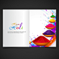 Colorful Holi Festival brochure design Free Vector