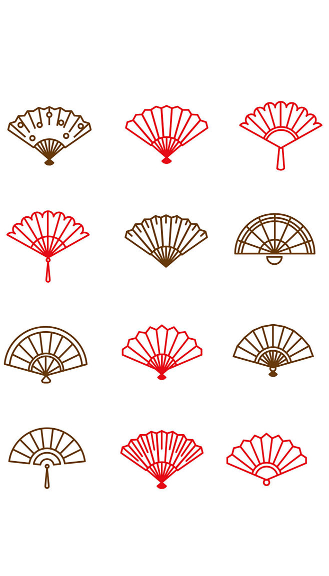 扇子图案