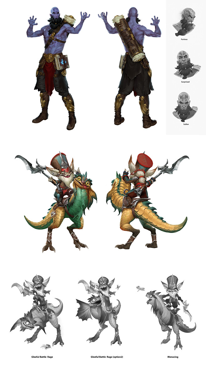 符文法师 瑞兹、暴怒骑士 克烈——Art：Envar studio