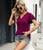 Blouses for Women Fashion 2023 Casual Dressy Womens Tops Summer Cute Short Sleeve Shirts at Amazon Women’s Clothing store