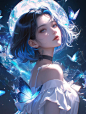 月光把爱恋洒满“蝴”面，照亮整个夜晚。 - 小红书