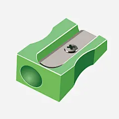 手动铅笔刀矢量图高清素材 削铅笔 绿色 铅笔刀 矢量图 免抠png 设计图片 免费下载