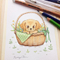 创意画廊 可爱的水彩插画 | Ins：starfolio ​​​​