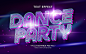 Dance text effect