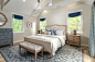 Inspiration for a french country bedroom remodel in Other
