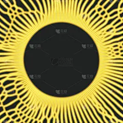 动态粒子阵列。3d未来技术风格。抽象的背景。纹理。发光点。矢量插图。