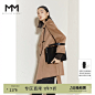 MM麦檬商场同款秋冬牛角扣双面呢外套大衣女秋冬5CB170531-tmall.com天猫