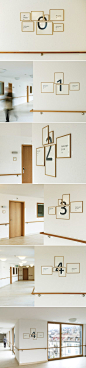 Signage, information displayed in picture frames | retirement home in Zurich | Designer: Tina Stäheli - Shinohara in collaboration with Aline Dallo, Julia Kind, Kathrin Urban and Tina Stäheli: 