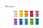 Gummy bears photo clipart : THIS PACK INCLUDES 10 png Gummy Bears photo clipart with shadows 10 png Gummy Bears photo clipart without shadows Hi-res png files 4x2 inches approx Thank you!