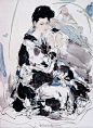 苏维贤国画仕女