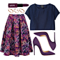 A fashion look from October 2014 featuring Monki t-shirts, Oasis skirts and Christian Louboutin pumps. Browse and shop related looks.