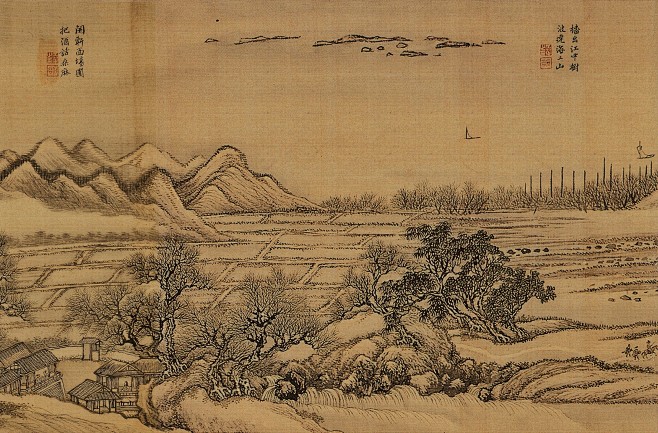 王翚——《唐人诗意图》（高清无缝 右起8-7）【康熙庚戌中秋】人物山水 手卷欣赏 | 清|王翚(1632-1717)字石谷，号耕烟散人、鸟目 ...