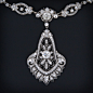 Magnificent Cartier Diamond Platinum Necklace c.1929 image 3