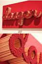 pei-san ng - text sculpture made with matches <3