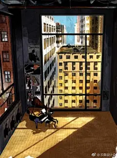 韩国Ji Hyuk Kim可爱唯美的水彩插画。 ​
