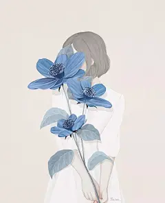 二次元/日韩原画/日韩风 韩国女画师 ENSEE 插画作品欣赏
花瓣关注原画人，推荐更多精选素材，绘画更有灵感