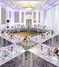 GREAT TABLE LAYOUT . UNIQUE !! WIPA Las Vegas Launch at The Four Seasons Las Vegas Tables and Chairs by STYLE Event Design Centerpieces by Naakiti Floral Photo by www.altf.com: 