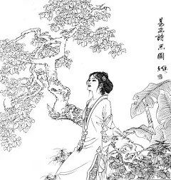 著名国画家、连环画家——项维仁和他的工笔重彩仕女画