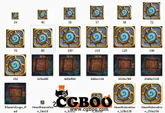 【UI图标】【炉石传说】UI资源带模型UI图标CG帮美术资源网 -