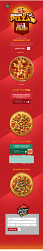 PizzaHut - Friends ship day! - Presales : Pizza Hut Celebrates Friendship day!Send your personal message to you friend and share it on facebook and get another free!