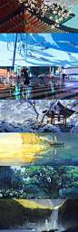 ★2020年终
总的来说今年算是转折的一年，上网课画作品找到工作再适应工作节奏
希望2021能更多多探索
按照时间倒叙排一下
P1猹鱼速写和服主题 | P2同人+速涂
P3-4夏日场景练习
P5-9根据川端康成的《雪国》画的场景气氛人设分镜...展开全文c