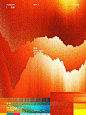 This may contain: an orange and yellow abstract background with text