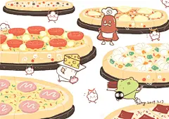 秃秃瓜瓜食物王国大冒险精彩瞬间回顾壁纸大合集 ​​​
画师：花栗鼠Toby