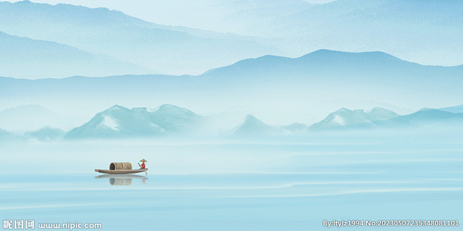 山水背景