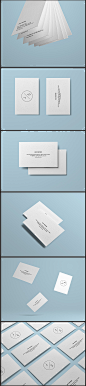 名片素材智能贴图PSD 名片效果图设计 国外高档名片卡片 名片 白色名片 名片设计
