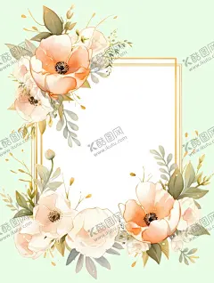 花卉边框 【酷图网】花朵边框,花朵海报,简洁花卉,花边,花插画,插画,插图,古风花,古风文化,古风背景,古风模板,古风海报,古风元素,边框,古风框设计,古风日记边框,边框设计,古风元素图,日记装订图