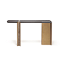 Bridge Console : Wood has never been so close to metal... This perfect combination is crowned with the naturalness of marble. Explore Bridge Console.