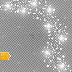 发出光的效果。矢量插图。圣诞节flash概念