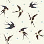 Barn Swallows Removable Wallpaper