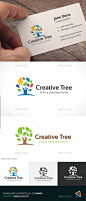 创造性的树——自然标志模板Creative Tree - Nature Logo Templates美丽、植物、校园、沟通、有创造力,下降,生态,眼睛,森林,自由,新鲜,绿色,家庭,房子,人类,保险,学习,生活,男人,橡树,公园,人,学校,水疗,树,树木,水,水滴,女性,木头 beauty, botanical, campus, communication, creative, drop, eco, eye, forest, freedom, fresh, green, home, house, huma