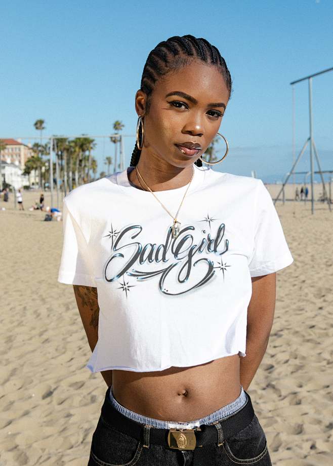 Sad Girl Crop Tee - ...