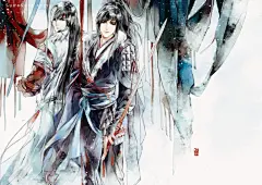 吟子 同人插画欣赏 手绘 少女漫画 同人 中国风 CG 
