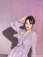 <p>程潇浅紫色连衣裙造型写真，气质温柔，身材曼妙</p>