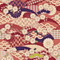 #绘画参考# 日本花纹素材  和服布纹花纹背景