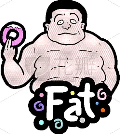 男人,肥胖,创造力,忠告,木偶,图像,多纳圈,性格,力量