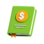 Finance Book 3D Icon