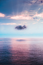 cloud above ocean