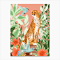 Tropic Cheetah Canvas Print : Each Fy! canvas is produced using a 12 colour giclée fine art printing process. They're hand finished by experienced canvas framing teams. Ready to hang straight out the box.
• 100+ year colour guarantee, our canvases are UV 