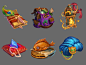 Icons, Anna Kotoktus : Icons by Anna Kotoktus on ArtStation.