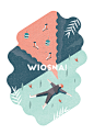 Editorial illustrations / F5 Trend Book on Behance