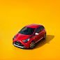 Toyota Aygo with Rick Guest : "Bright, bold and distinctive" sums up the style of Toyota's revamped, flamboyant compact model Aygo.Closely collaborating with Rick Guest, and led by our UK branch, artists from our studios in New York, London and 
